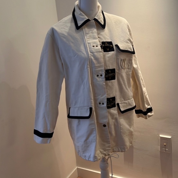 Vintage Jacket Nancy Heller Saks Fifth Ave Size SM 100% Cotton Military Style